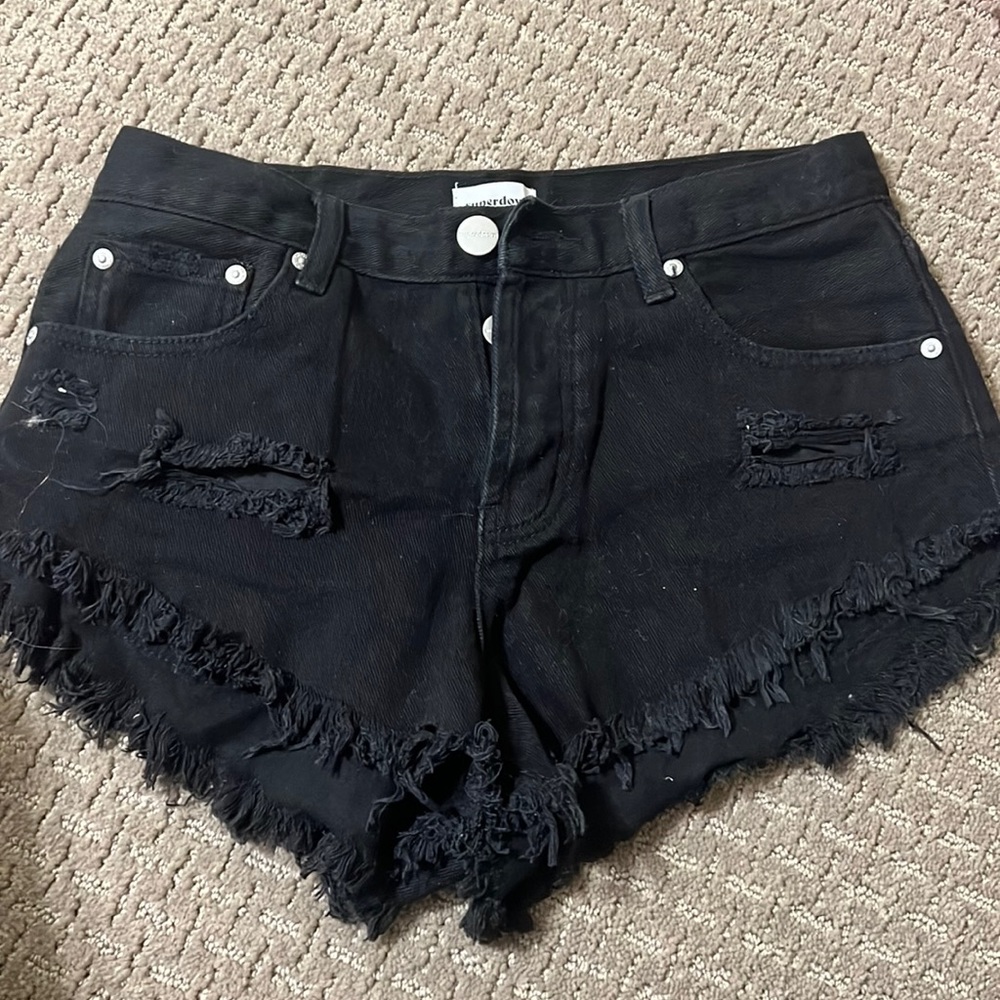 Superdown black shorts
